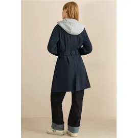 Cecil Trenchcoat mit Kapuze - Blau