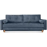 Konsimo 3-Sitzer-Schlafsofa, Blau, 220x80x100 cm, Wohnzimmer, Sofas & Couches,