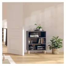 vidaXL Sideboard 57 x 70 x 35 cm Hochglanz-Grau