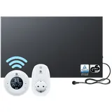 bringer-germany Bringer Infrarotheizung - 600 (BRIH600) / BRTF: Funk Thermostat und Fernbedienung / Schwarz