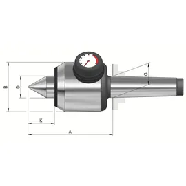 Röhm Mitlaufende Zentrierspitzen 60° MK 4 Größe 504