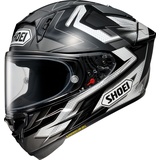 Shoei X-SPR Pro Escalate, Integralhelm - Schwarz/Weiß/Grau - M