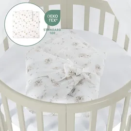 Waldin Babybett OWAL Kinderbett 7in1 mit Matratze, mitwachsendes Kinder-Bett