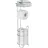 Wenko Toilettenpapierhalter stehend, mit Ablage, Chrom, mit Ersatzrollenhalter