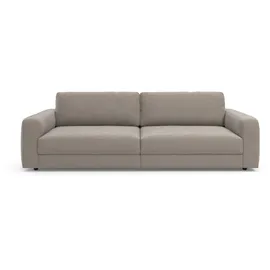 TRENDMANUFAKTUR Big-Sofa TRENDMANUFAKTUR "Bourbon Mega, bequem, viel Platz, Breite 264cm", grau (taupe grau), B:264cm H:84cm T:126cm, 100% Polyester, Sofas, Big-Sofa, extra tiefe Sitzfläche, wahlweise mit Sitztiefenverstellung bestellbar