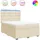 vidaXL Boxspringbett 140 x 200 cm Creme