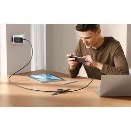 Mcdodo CA-2580 2-in-1 USB-C Kabel + Apple Watch Ladegerät, 60W, 1,5m - Schwarz
