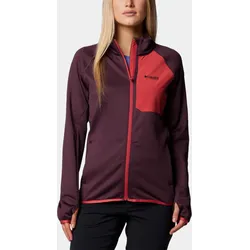 Polar Pullover Triple Canyon Grid Damen ROT S