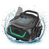 WYBOT Poolroboter (2026 Upgrade) A1 Kabelloser Poolsauger, Laufzeit bis zu 120 Min, mit Doppelfilter, 180-μm-Filter mit Schaumstoffschicht schwarz