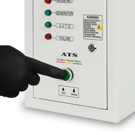 Eberth ATS Notstromautomatik bis 10kW, 3 Phasen, 400V, Automatischer Transferschalter Automatic Transfer Switch für Stromerzeuger