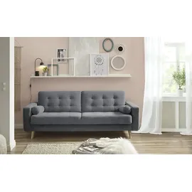 deinbett Schlafsofa mit Bettkasten Fjord ¦ grau ¦ Maße (cm): B: 226 H: 88 T: 90.0