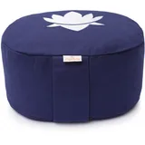 yogabox Yogakissen oval Lotus Stick Basic - dunkelblau 28 x 23 13,0 cm 1 St