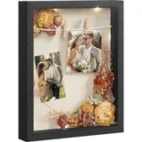 Songmics Bilderrahmen schwarz 22,5x27,5 cm 3er Set