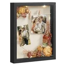 Songmics Bilderrahmen schwarz 22,5x27,5 cm 3er Set