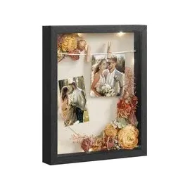 Songmics Bilderrahmen schwarz 22,5x27,5 cm 3er Set