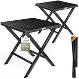 CASARIA Gartenstuhl Rom 44 x 40 x 44 cm schwarz 2 St.