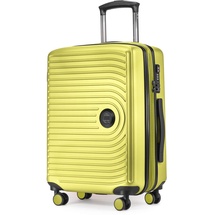 HAUPTSTADTKOFFER Mitte - Handgepäck 55x40x23, TSA, 4 Rollen, Reisekoffer, Hartschalenkoffer, Rollkoffer, Handgepäckkoffer, Bordgepäck Koffer, Farn