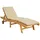 vidaXL Sonnenliege 1 St. 200 x 60 x 30 cm Braun/Beige