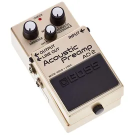 Boss AD-2 Acoustic Preamp Gitarrenpedal, Elektroakustischer Gitarrenvorverstärker mit modernem BOSS Sound-Processing