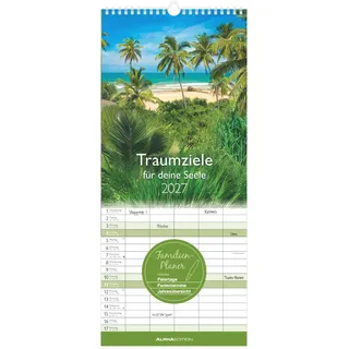 ALPHA EDITION GmbH & Co. KG Traumziele für deine Seele Familienkalender 2027 19,5x45 cm