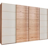 Linea Natura Schwebetürenschrank, Buche, Champagner, Holzwerkstoff, Buche, teilmassiv, 330x217x67 cm, ISO 9001, Goldenes M, Made in Germany, in verschiedenen Holzarten erhältlich, Größen erhältlich, Schlafzimmer, Kleiderschränke, Schwebetürenschränke