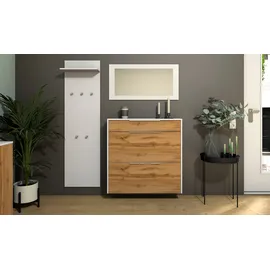 borchardt Möbel Garderoben-Set Oliva 3 Stk. Schwarz