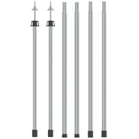 VidaXL Teleskop-Tarpstangen 102-260 cm 2 Stk. Aluminium