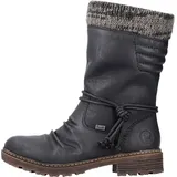 Rieker Winterstiefel, Winterboots, Blockabsatz, TEX-Membran, mit gestricktem Schaftrand Rieker schwarz