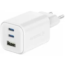 Swissten Gan 2x USB-C 65 W, PD + 1x USB-A 18 W QC weiß