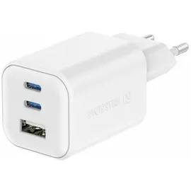 Swissten Gan 2x USB-C 65 W, PD + 1x USB-A 18 W QC weiß