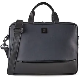 Harbour 2nd City Lights Aktentasche Leder 40.5 cm Laptopfach blau