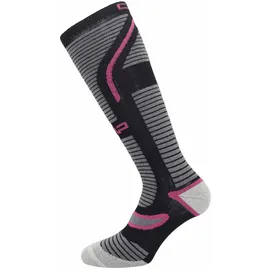 CMP Damen Ski Socken SKI SOCK PRIMALOFT WMN 3I73126-79ZU 39-42 - Piombo/Grey/Carminio - 39-42