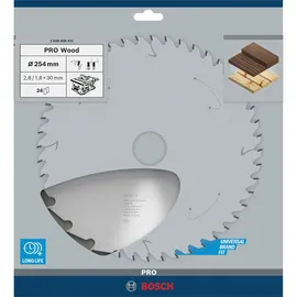 Bosch Kreissägeblatt Optiline Wood 254 x 30 x 2,8 mm 1 St.