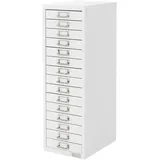 ML-Design Aktenschrank mit 15 Schubladen, 28x38x87 cm, Weiß, Metall 28x87x38 Arbeitszimmer, Aktenschränke