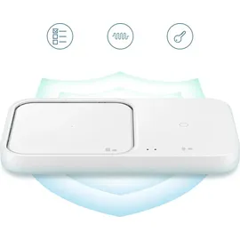 Samsung Wireless Charger Duo mit Adapter EP-P5400T Weiß