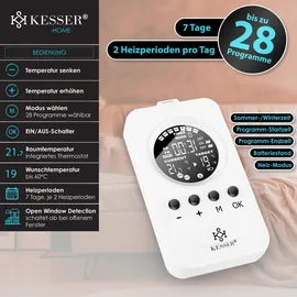 Kesser Infrarotheizung 800 W Weiß