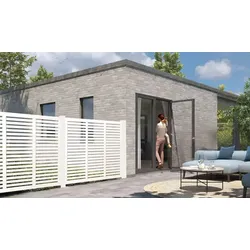 Rankgitter Harmoni, Weiß - Sichtschutz aus Kiefern/Fichtenholz – eleganter Garten Rankzaun 180 x 180 cm – dekoratives Spalier für privates Ambiente
