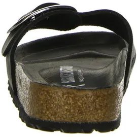 Birkenstock Madrid Big Buckle Nubukleder geölt schmal schwarz 35