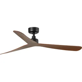 faro BARCELONA Rocker 132 cm Deckenventilator Schwarz/Nussbaum