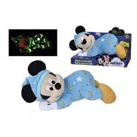 Disney Kuscheltier Mickey Mouse Kuscheltier Plüschtier 30 cm leuchtet im Dunkelen (1-St), Super weicher Plüsch Stofftier Kuscheltier für Kinder zum spielen blau