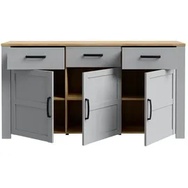 Höffner Sideboard ¦ weiß ¦ Maße (cm): B: 166 H: 87 T: 42.0