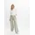 bonprix Palazzohose BONPRIX, Damen, Gr. 40, N-Gr, grün (seegras), Obermaterial: 55% Leinen, 45% Viskose, loose fit, Hosen Palazzohose, aus Leinen und Viskose, Loose Fit Passform, mit Smock-Bund