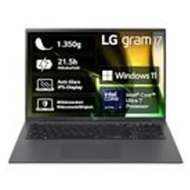 LG gram 17" 2024 Ultra 7 155H 32 GB RAM 2 TB SSD Grau 17Z90S-G.AD7CG