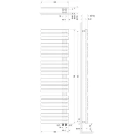 Schulte Breda 1690 x 500 mm 718 W alpinweiß