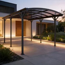 Home Deluxe Design Carport Falo 5,05 x 3,00 m Anthrazit inkl. Montagematerial