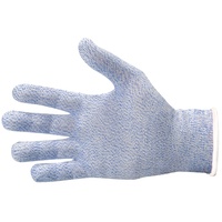 Louis Tellier - Schnittschutzhandschuh – Farbe Blau – weiße Einfassung, Größe S