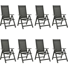 vidaXL Garten-Essgruppe 9-tlg. anthrazit 3070641