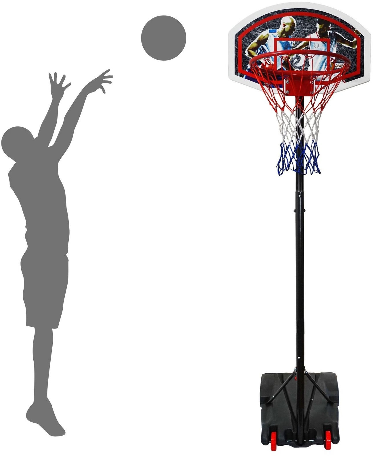 Basketballständer 165-205 cm
