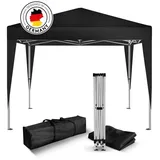 Kronenburg Handel Kronenburg Pavillon 308, schwarz, 2 x 2m, höhenverstellbar, wasserdicht faltbar