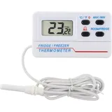 Digitales Kühlschrank- Oder Gefrierschrank-thermometer – Mit Alarm – Max-min-funktion – 1,2 M Kabel - Sollbry